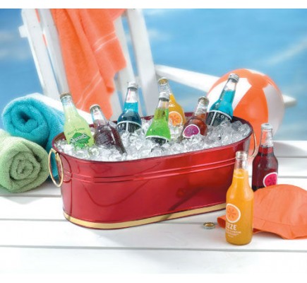  Art-Deco Beverage Tub  (CRH4756B) - Gift Baskets  - Promotional Food Gifts  
